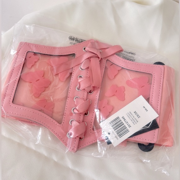 NWT Pink Butterfly Corset - Picture 1 of 3